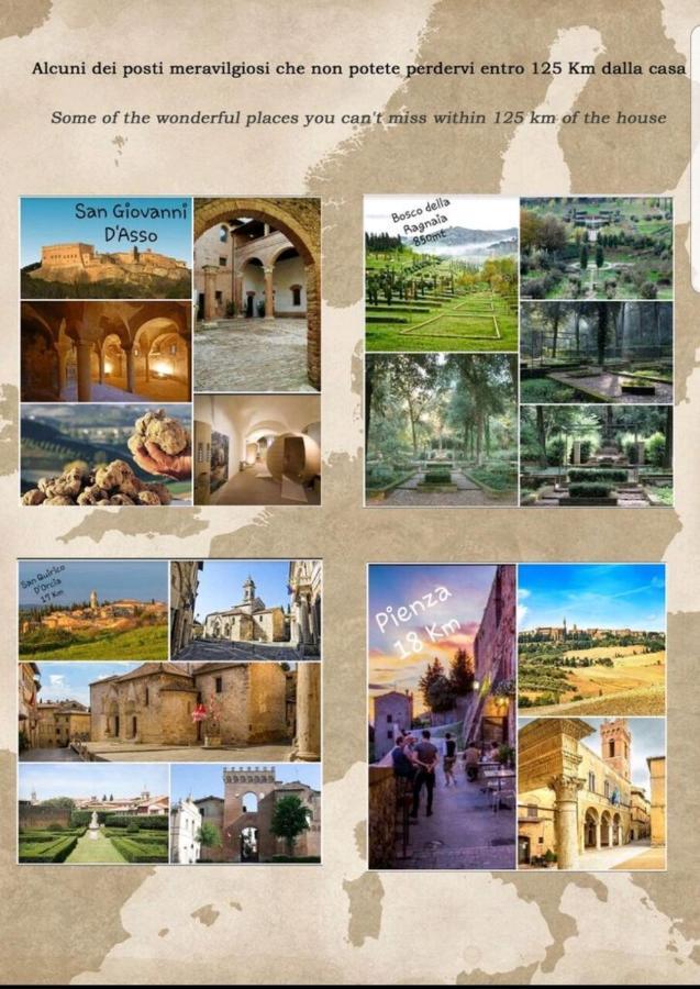 Val D'Orcia Deluxe 2, Raffinata Casa Immersa Nel Verde Con Wifi, Giardino E Parcheggio مونتالشينو المظهر الخارجي الصورة